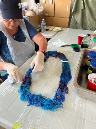 Yarn dyeing workshop