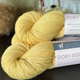 Dory Sock Yarn | Lemon Zest - Green Gable Alpacas