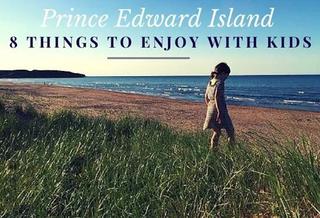 A young girl walking towards the PEI beach.