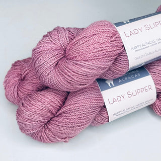 Lady Slipper Fingering Weight Yarn | Hello Violet! - Green Gable Alpacas