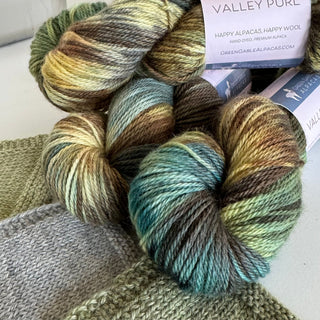 Valley Purl | Sport Weight Yarn | Enchanted Forest - Green Gable Alpacas