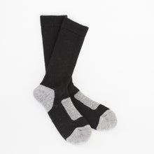Load image into Gallery viewer, Boot Socks - Warm and comfortable Alpaca Socks in black from Green Gable Alpacas
