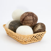 Load image into Gallery viewer, Alpaca wool dryer balls from Green Gable Alpacas.
