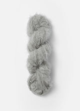 Load image into Gallery viewer, A skein of  Blue Sky Fibers Brushed Suri alpaca yarn in Earl Grey from Green Gable Alpacas.
