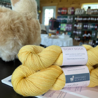 Dory Sock Yarn | Incan Gold - Green Gable Alpacas