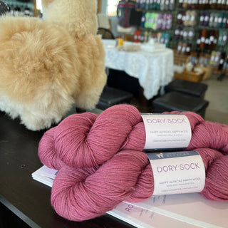 Dory Sock Yarn | Pomegranate - Green Gable Alpacas