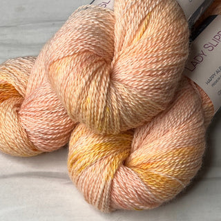 Lady Slipper Fingering Weight Yarn | Here Comes the Sun - Green Gable Alpacas